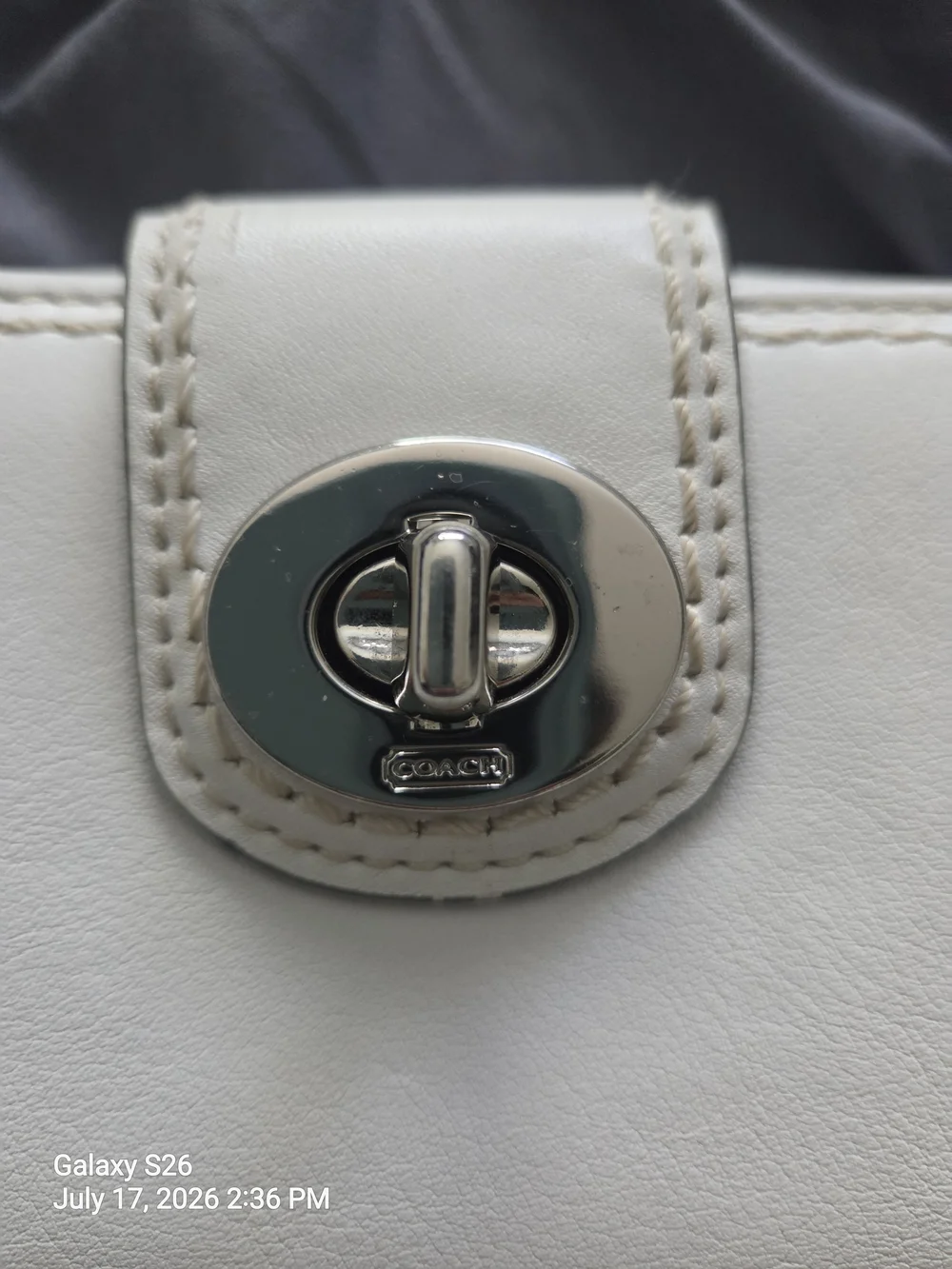 Coach White Leather 
